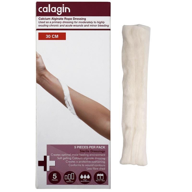 Load image into Gallery viewer, Calagin Calcium Alginate Rope Dressing 30cm Sterile 5 Pieces/Box
