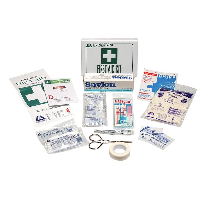 Load image into Gallery viewer, Livingstone First Aid Complete Kits Personal in Plastic Case
