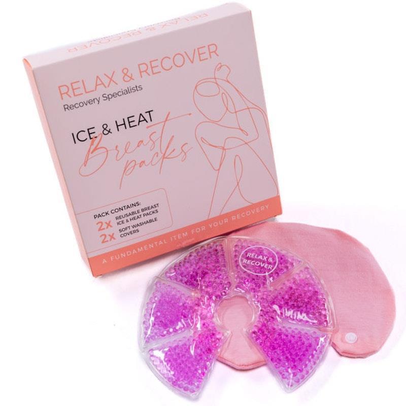 Load image into Gallery viewer, Relax and Recover Breast Ice Packs - 2 Pack Pink
