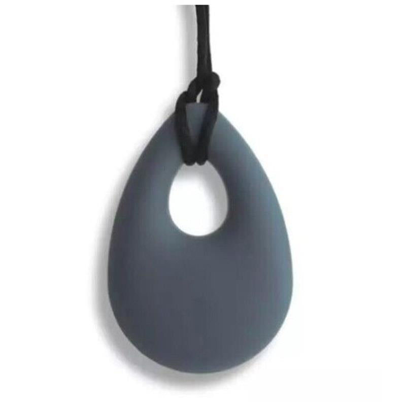 Load image into Gallery viewer, Sensory Safari Sensory Necklace Tear Drop Grey
