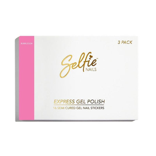Selfie Nails Express Gel Polish Bubblegum 3 Pack