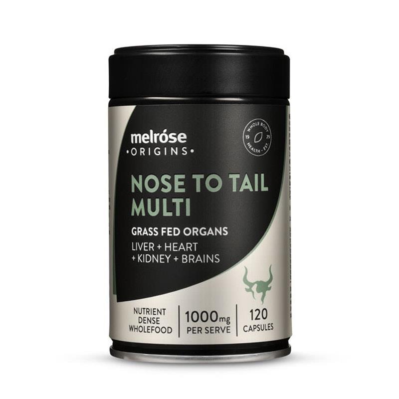 Load image into Gallery viewer, Melrose Origins Nose to Tail Multi Grass Fed Organs 120Capsules
