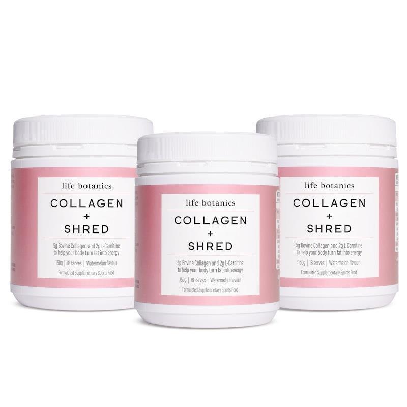 Load image into Gallery viewer, Life Botanics Collagen Shred Powder 3x150g Pack
