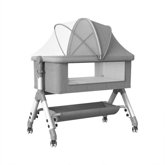 BoPeep Baby Cot Bed Crib Portable Bassinet Safety Fence Adjustable Bedside 1pc