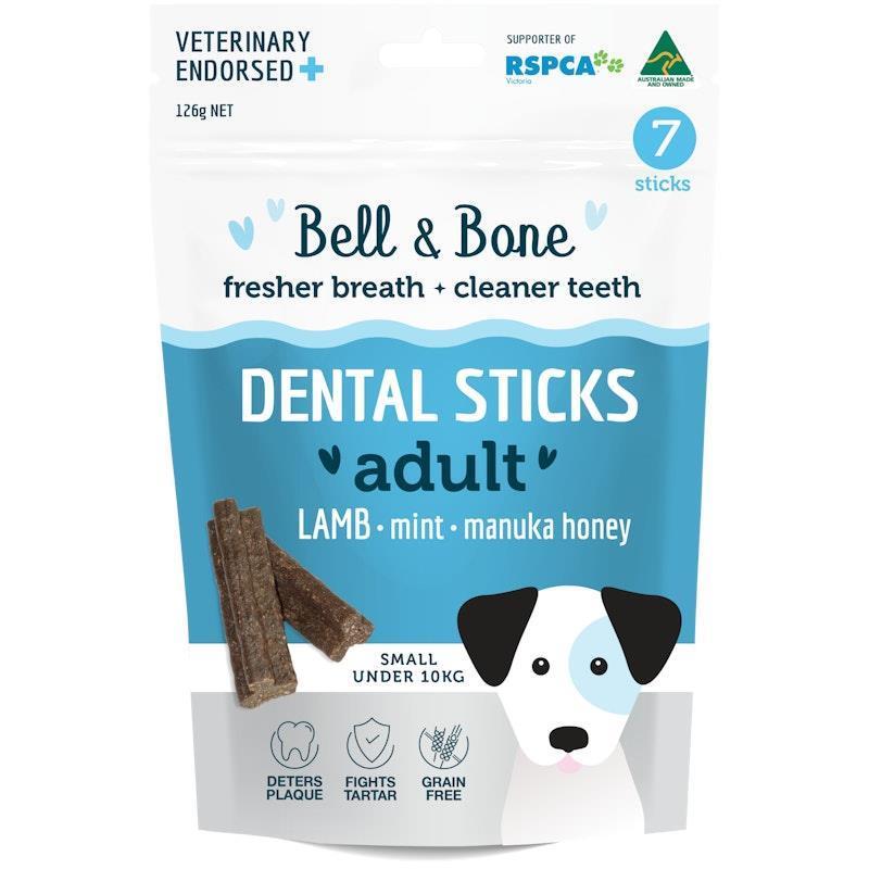 Load image into Gallery viewer, Bell &amp; Bone Lamb, Mint and Manuka Honey Dental Sticks Small
