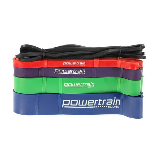Powertrain Home Gym Workout Resistance Exercise Band - 5 Pieces Set