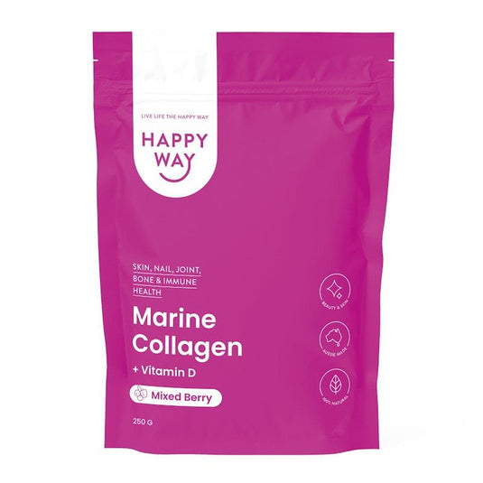 Happy Way Mixed Berry Marine Collagen Powder 250g