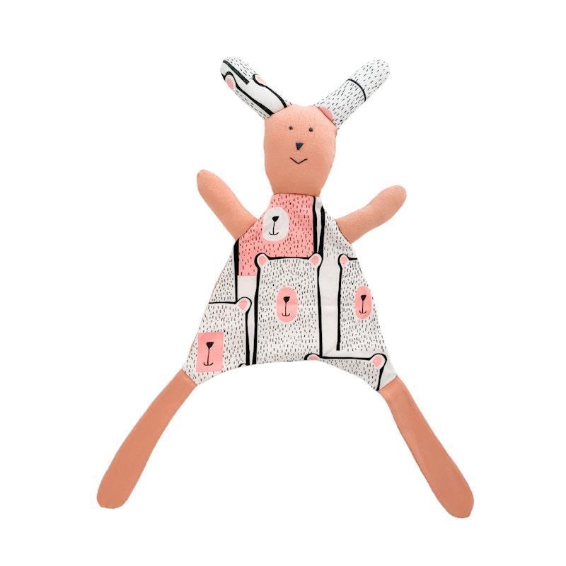 Load image into Gallery viewer, Baby Loves Sleep - Bunny Hugs Baby Comforter - Peach Pink 1Piece
