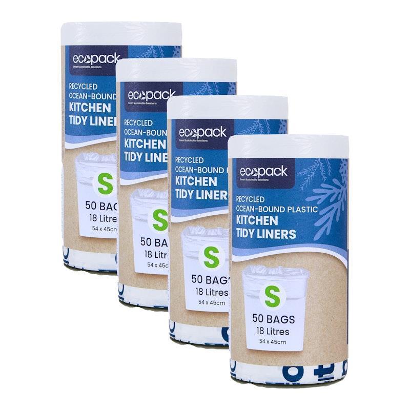 Load image into Gallery viewer, Ecopack 18L Recycled Plastic Bags Small Bundle 4 Rolls/200 Bags
