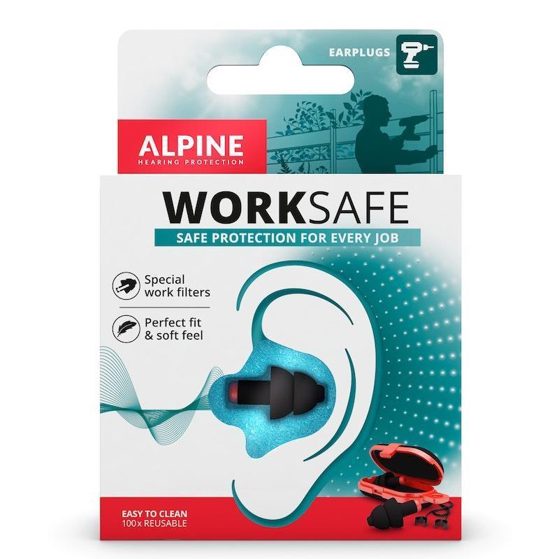 Load image into Gallery viewer, Alpine WorkSafe Earplugs 1 set per pack
