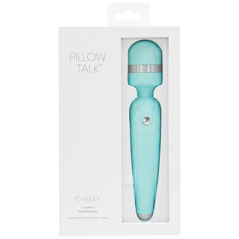 Load image into Gallery viewer, BMS Factory Pillow Talk Cheeky Wand Teal
