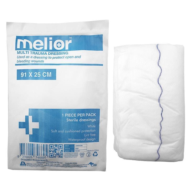 Load image into Gallery viewer, Melior Multi Trauma Dressing Sterile 91 x 25cm 1Piece
