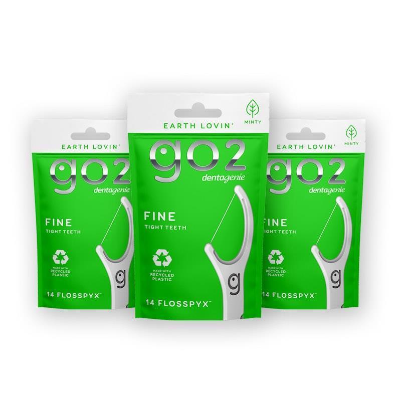Load image into Gallery viewer, Dentagenie Clean Flosspyx Travel 14 x 3 Multipack
