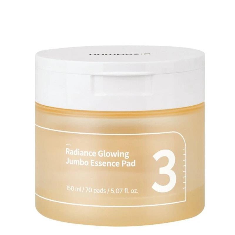 Load image into Gallery viewer, Numbuzin No.3 Radiance Glowing Jumbo Essence Pad 70 Pieces

