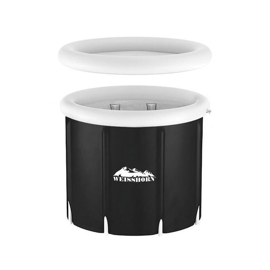 Weisshorn Foldable Bathtub Portable Ice Bath Tub Inflatable Spa Massage 70X80cm