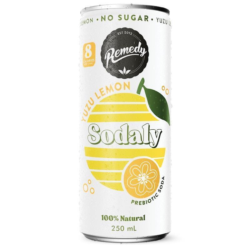 Load image into Gallery viewer, Remedy Sodaly Yuzu Lemon 250ml Can x 24
