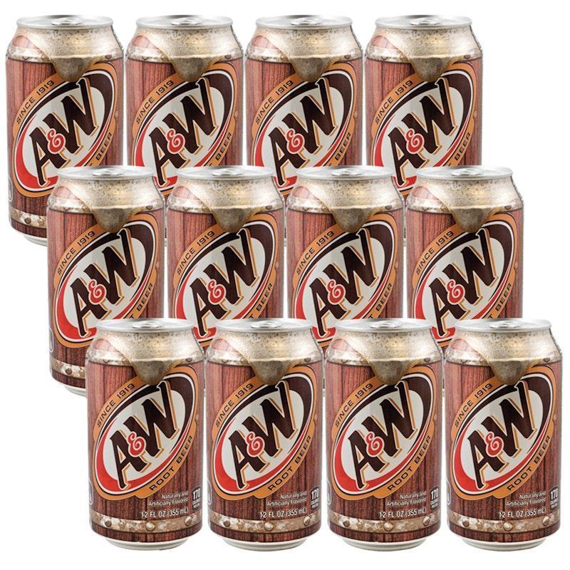 Load image into Gallery viewer, American Cans 355mL A&amp;W Root Beer 12Pack
