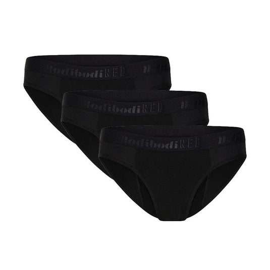 Modibodi Teen Period Underwear Hipster Bikini Moderate Absorbency 3 Pack Y12-14