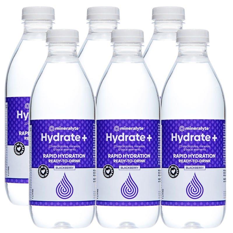 Load image into Gallery viewer, Mineralyte Hydrate+ Ready to Drink Blackberry Flavoured 1L 6Pack
