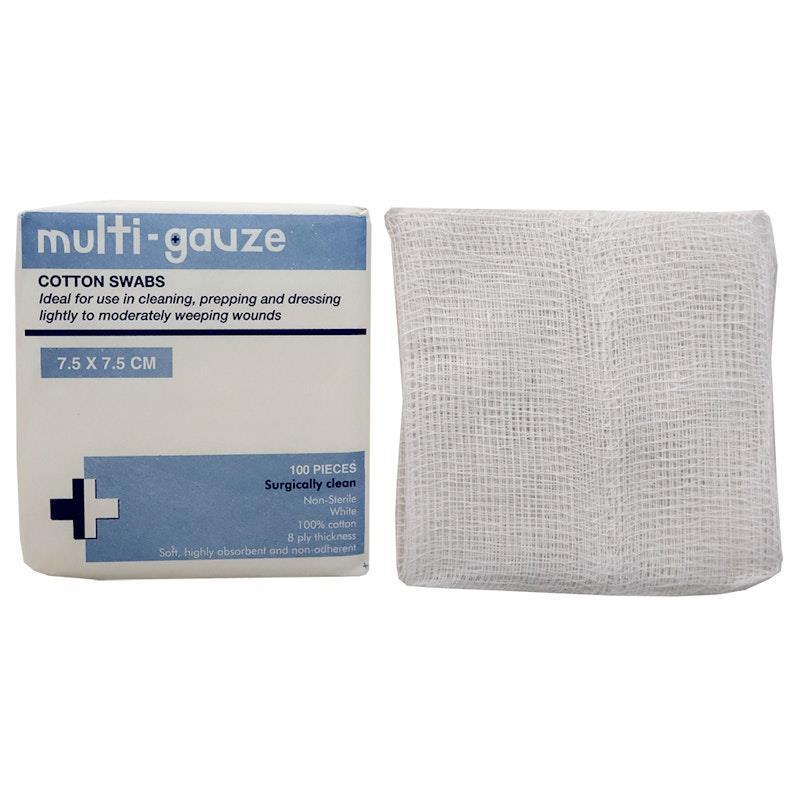 Load image into Gallery viewer, Livingstone Gauze Swabs 8 ply Cotton Non-Sterile 7.5 x 7.5 cm 100 Pieces/Box
