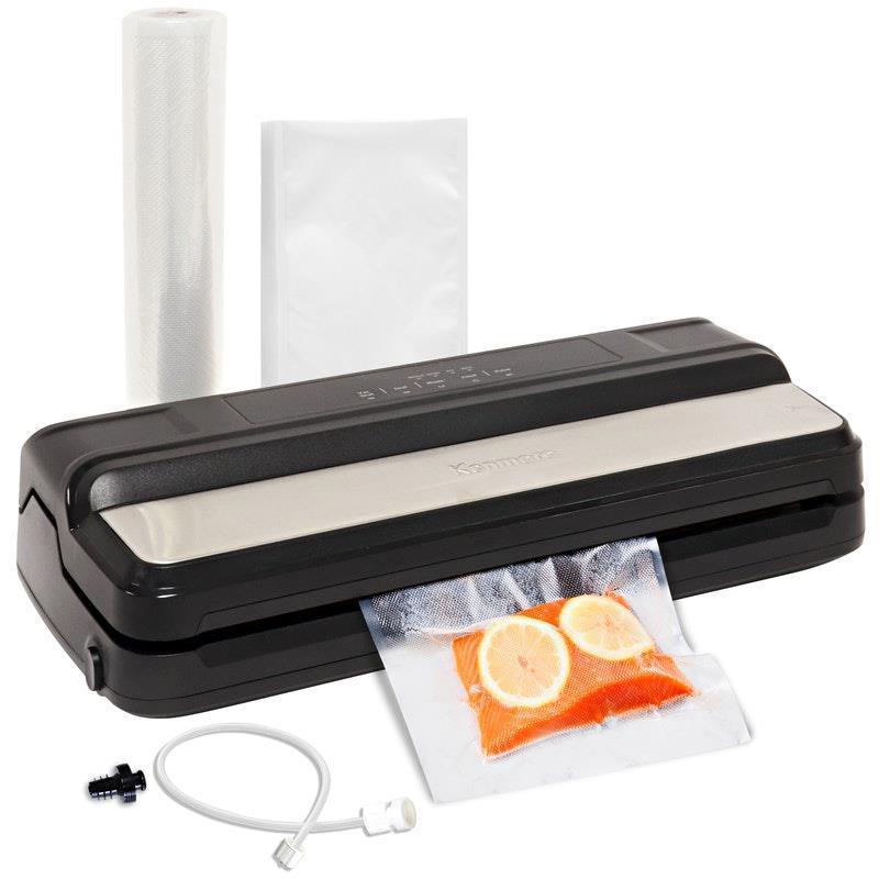 Load image into Gallery viewer, Kenmore Vacuum Sealer Machine, One-Touch Automatic Food Sealer Stainless Steel
