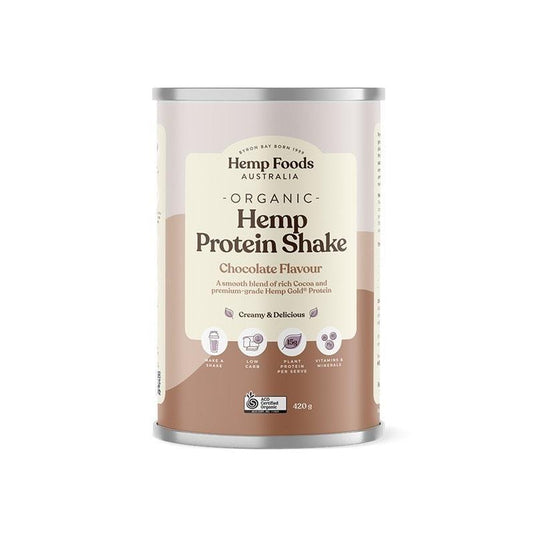 Hemp Foods Australia Organic Hemp Protein Chocolate 420g Single Unit
