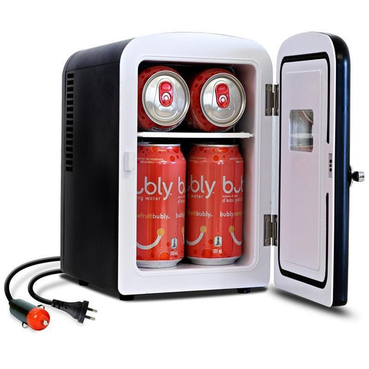 Koolatron Mini Fridge (6 Can Capacity) Black 4 Litre