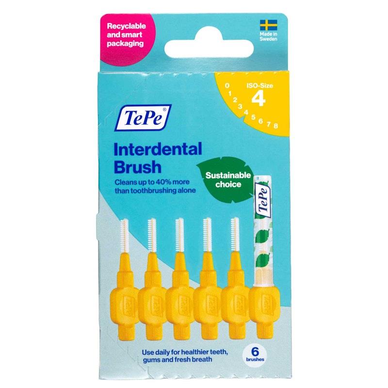 Load image into Gallery viewer, TePe Interdental Brushes - Original Yellow-Size 4
