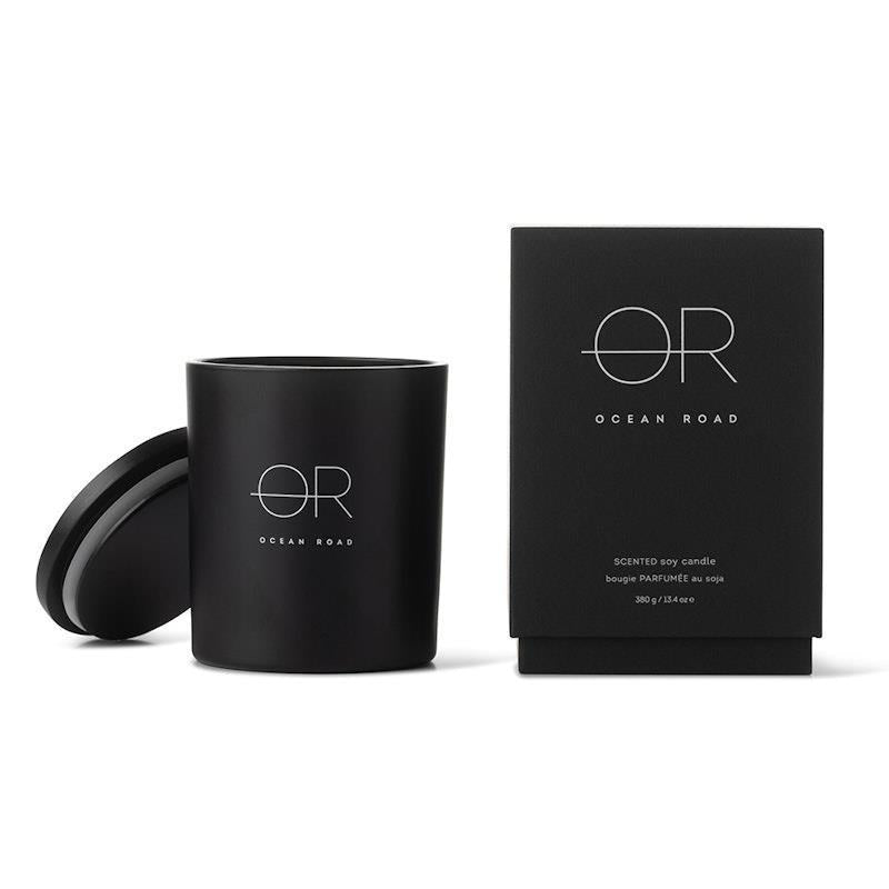 Load image into Gallery viewer, Ocean Road Black Home Soy Candle 380g
