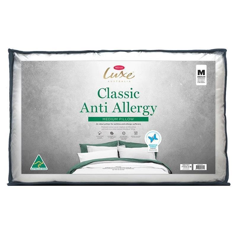 Load image into Gallery viewer, Tontine Luxe Classic Anti Allergy Medium Pillow 1pc
