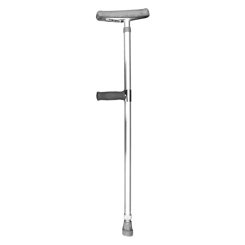 Load image into Gallery viewer, Livingstone Underarm Crutches F-Shape Matte Aluminium Adjustable 99-137cm Each
