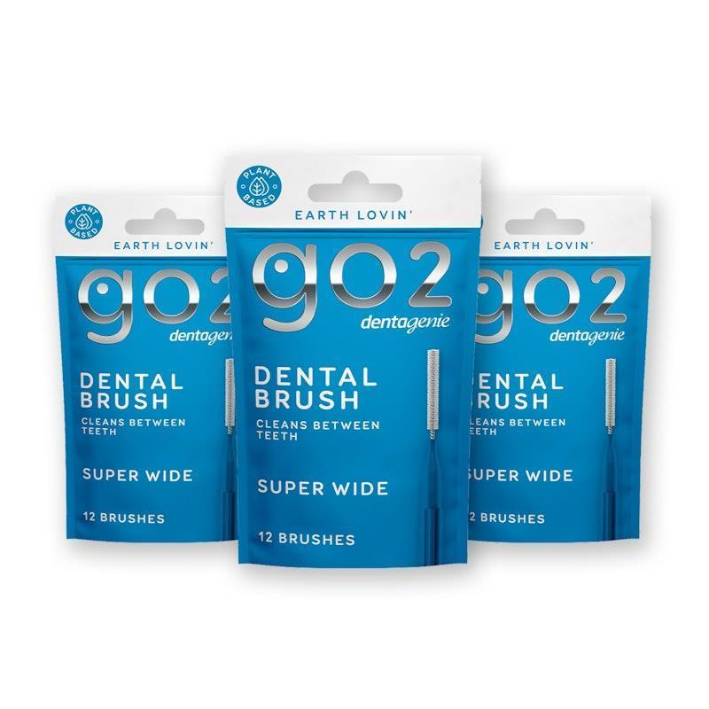 Load image into Gallery viewer, Dentagenie Dental Brush Super Wide 12 x 3 Multipack
