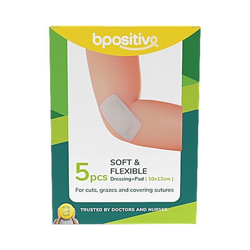 Load image into Gallery viewer, bpositive Soft &amp; Flexible Dressing Pad 10x12cm 2Pack
