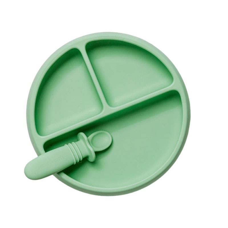Load image into Gallery viewer, Starting Solids Australia Suckie Scoop Divided Plate Mint Crisp
