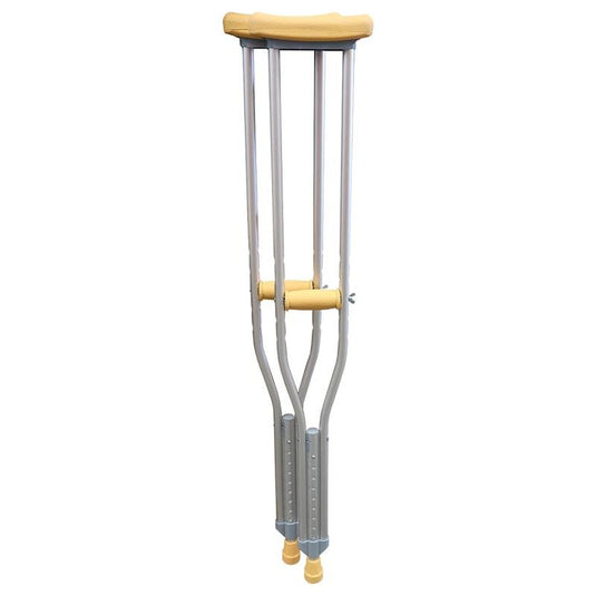 Livingstone Underarm Crutches Medium Aluminium Adjustable 114-134cm 1Pair