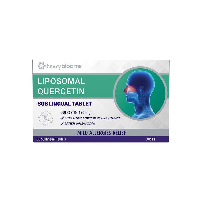 Load image into Gallery viewer, Henry Blooms Liposomal Quercetin Sublingual 30 Tablets 1unit
