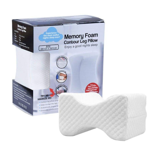 Clevinger Memory Foam Contour Leg Pillow for Side Sleepers One Size