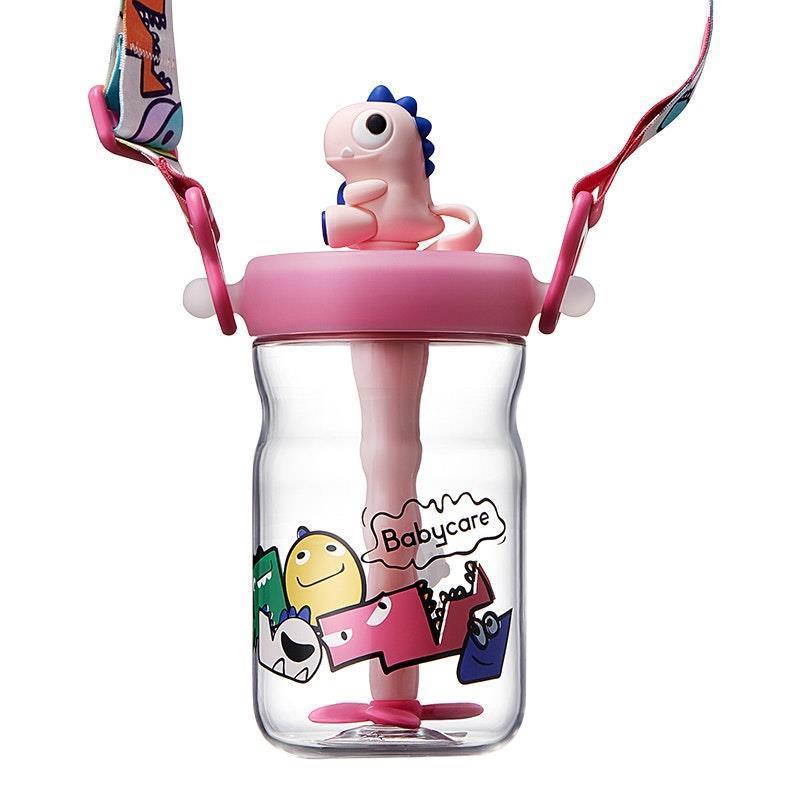 Load image into Gallery viewer, Bc Babycare T-REX TOBY Water Straw Cup Pink

