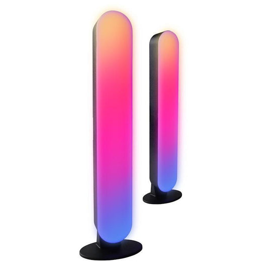 Laser Gaming RGB LED Desk Light 2 Pack Black