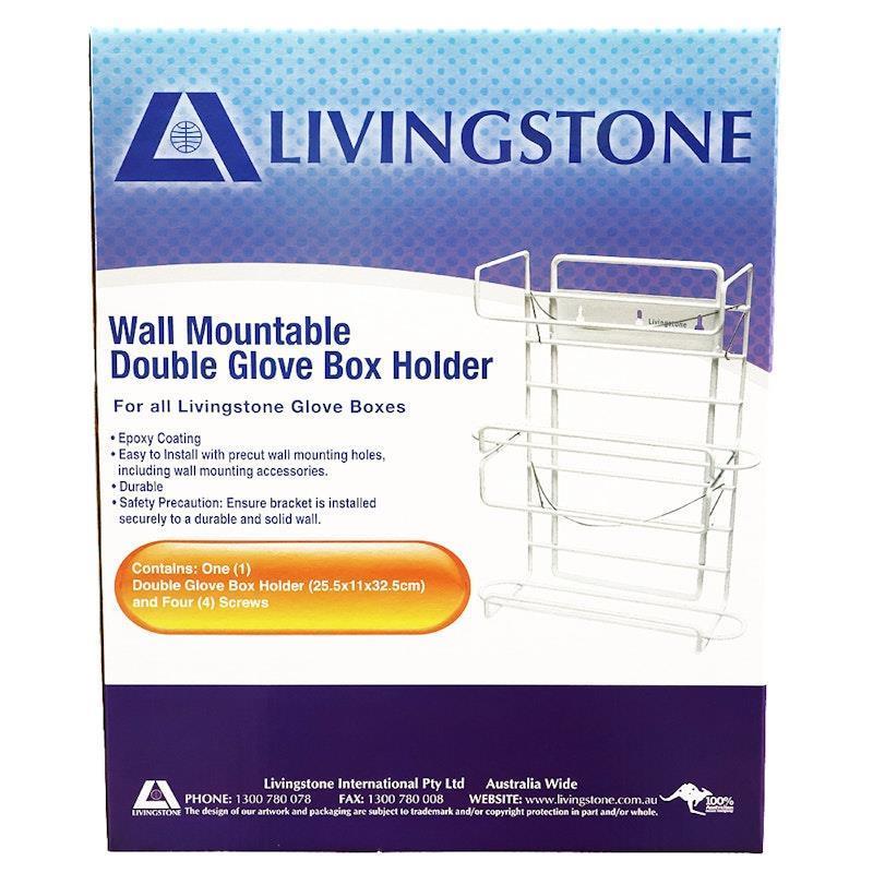 Load image into Gallery viewer, Livingstone Double Gloves Dispenser White 1Piece
