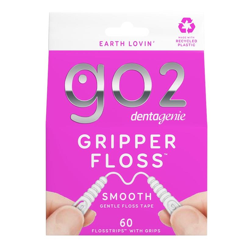 Load image into Gallery viewer, Dentagenie Gripper Smooth Flosstrips with Grips 60pk
