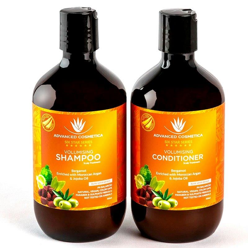 Load image into Gallery viewer, Advanced Cosmetica Six Star Series Volumising  Shampoo &amp; Conditioner (500ml) Bundle
