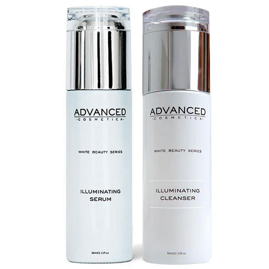Advanced Cosmetica White Beauty Series Natural Illuminating Cleanser & Serum Bundle