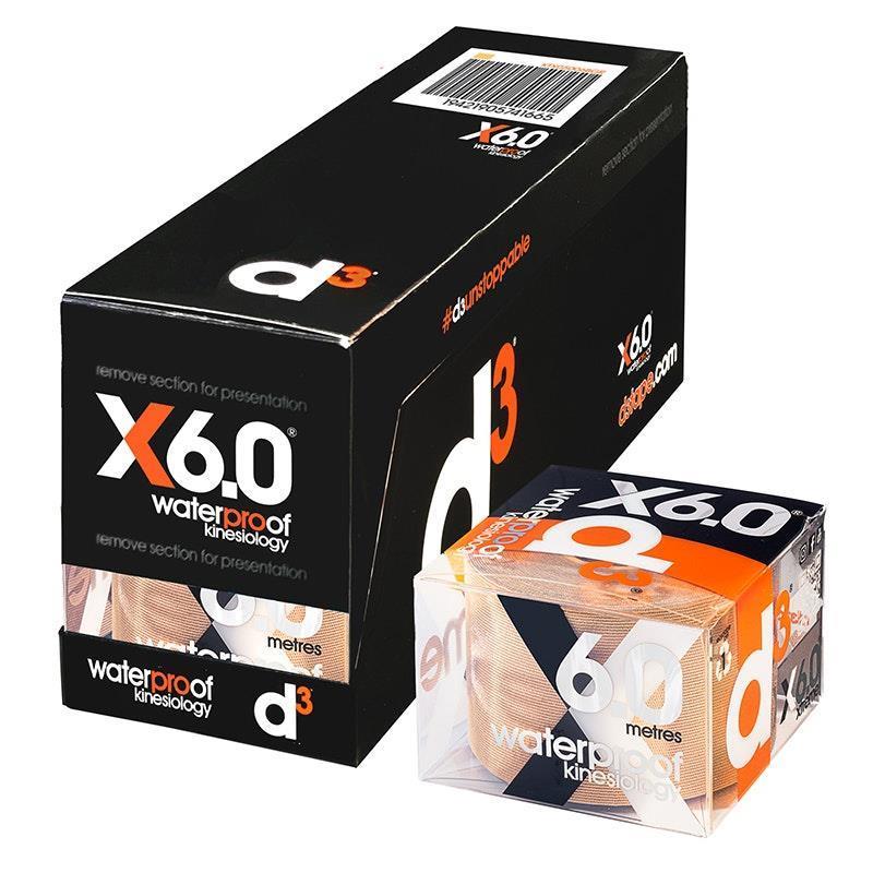 Load image into Gallery viewer, d3 Xtreme Kinesiology Tape Beige Box of 6 Rolls
