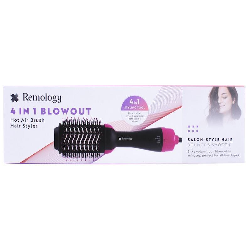 Load image into Gallery viewer, Remology 4 in 1 Blowout Hot Air Brush Hair Styler 1pk

