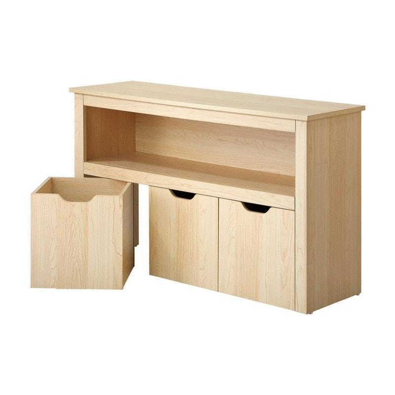 Load image into Gallery viewer, Oikiture Kids Toy Storage Cabinet Bookshelf With Portable Storage Box Natural
