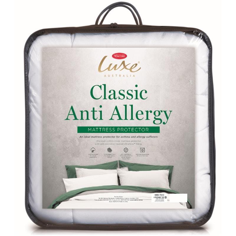Load image into Gallery viewer, Tontine Luxe Classic Anti Allergy King Bed Mattress Protector 183x203cm 1pc
