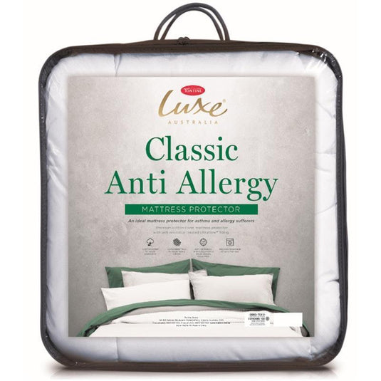 Tontine Luxe Classic Anti Allergy King Bed Mattress Protector 183x203cm 1pc