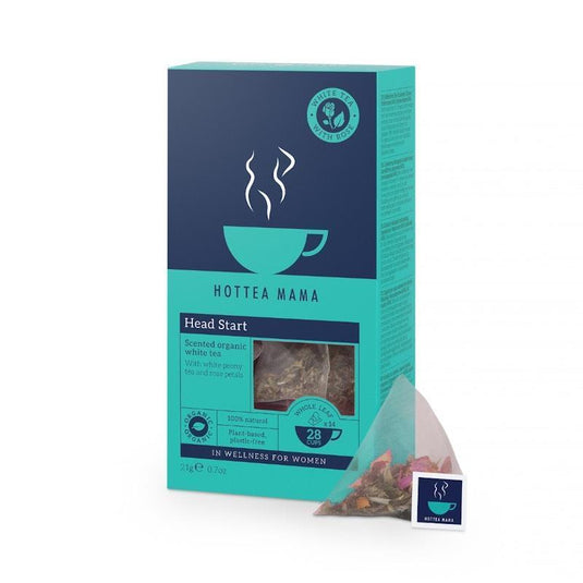 HOTTEA MAMA Head Start - Organic Herbal Blend Supporting Brain Fog - contains L-Theanine 1Pack