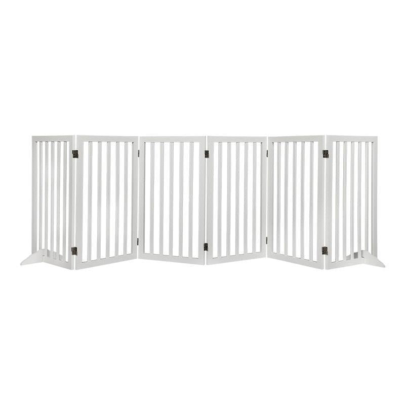 Load image into Gallery viewer, PaWz Wooden Pet Gate Dog Fence Safety Stair Barrier Security Door 6 Panel Large
